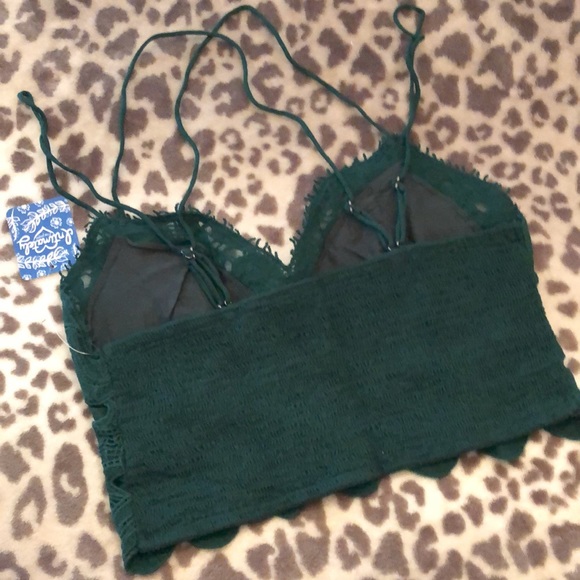 Free People Ilektra Bralette Evergreen Small - Picture 3 of 12